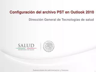 configuraci n del archivo pst en outlook 2010