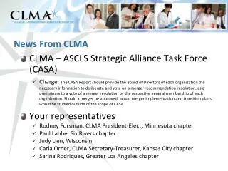 News From CLMA