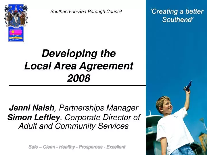 developing the local area agreement 2008