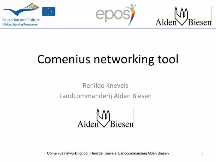 comenius networking tool
