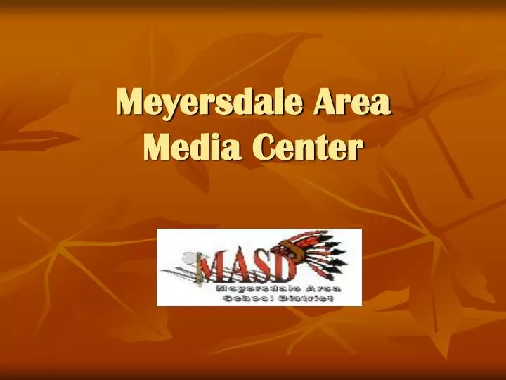 meyersdale area media center