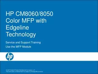 HP CM8060/8050 Color MFP with Edgeline Technology