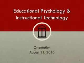 Educational Psychology &amp; Instructional Technology