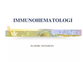 IMMUNOHEMATOLOGI