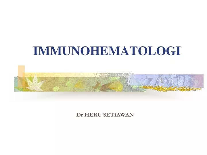 immunohematologi