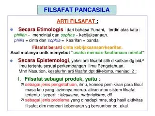 filsafat pancasila