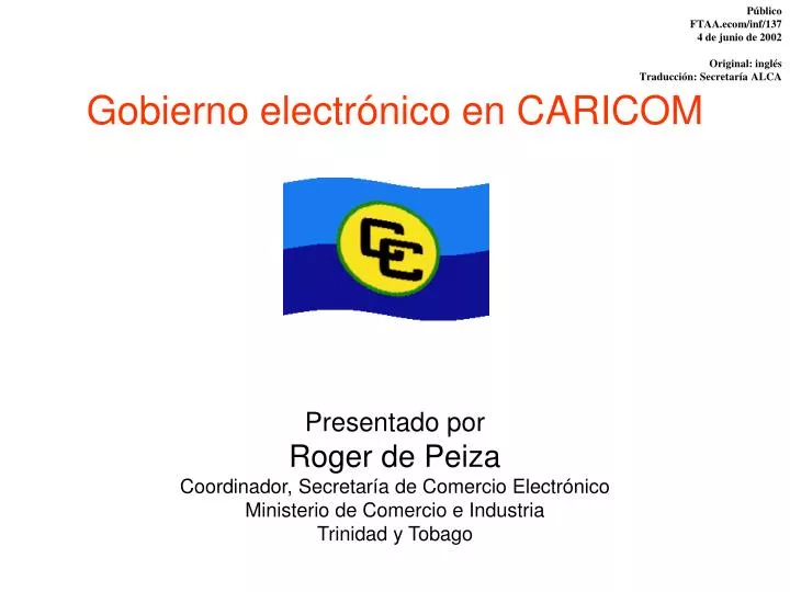 gobierno electr nico en caricom