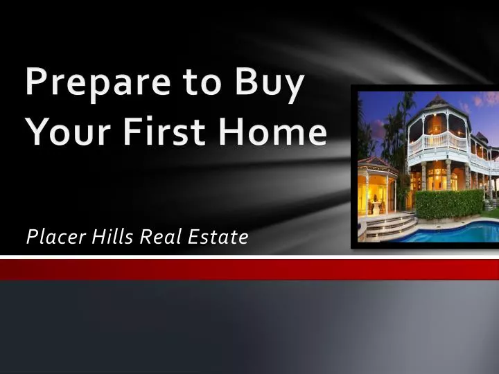 prepare to buy your first home