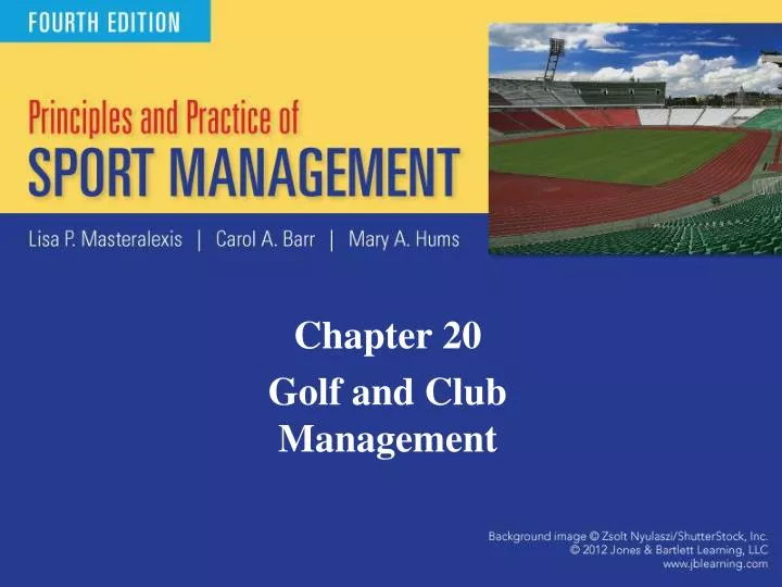 chapter 20 golf and club management