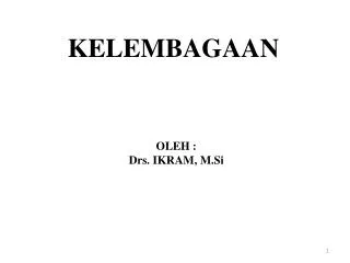 kelembagaan