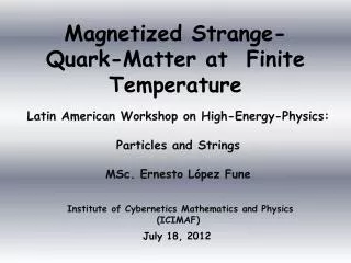 Magnetized Strange -Quark- Matter at Finite Temperature