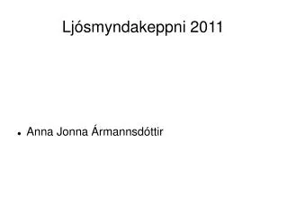 lj smyndakeppni 2011