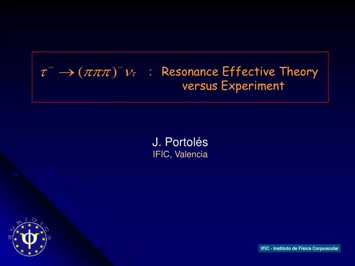 resonance effective theory versus experiment