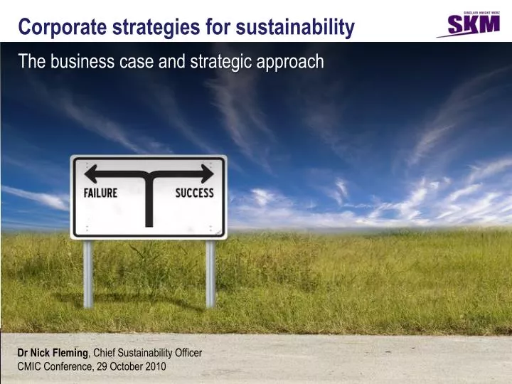 corporate strategies for sustainability the business case and strategic approach