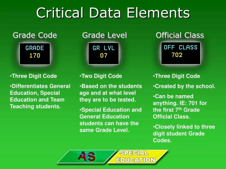 critical data elements