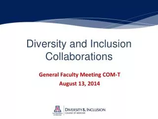 Diversity and Inclusion Collaborations