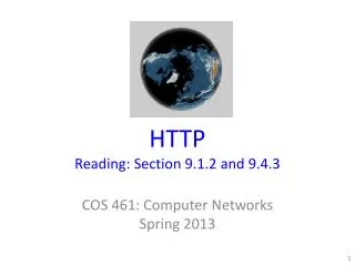 HTTP Reading: Section 9. 1 .2 and 9.4.3