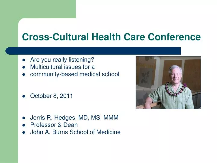 cross cultural health care conference