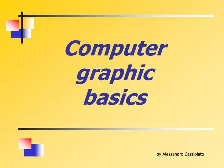 computer graphic basics