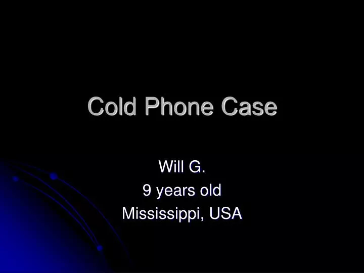 cold phone case
