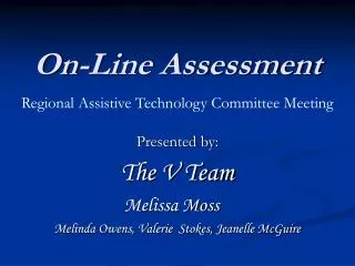 On-Line Assessment