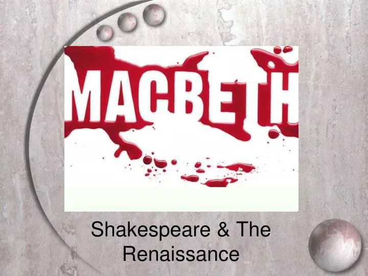 shakespeare the renaissance