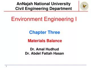 Environment Engineering I