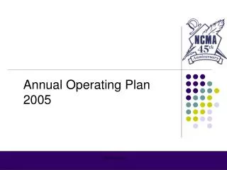 Annual Operating Plan 2005