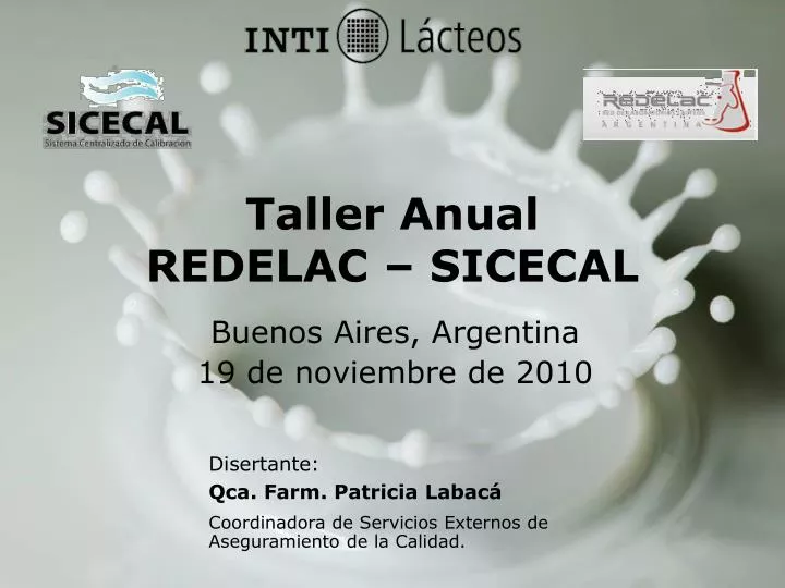taller anual redelac sicecal