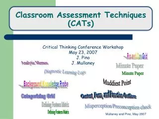 Classroom Assessment Techniques (CATs)
