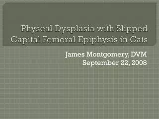 Physeal Dysplasia with Slipped Capital Femoral Epiphysis in Cats