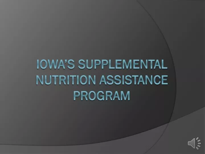 iowa s supplemental nutrition assistance program