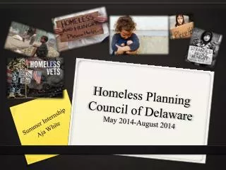 Homeless Planning Council of Delaware May 2014-August 2014