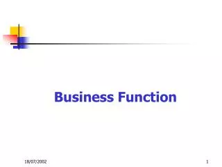 Business Function