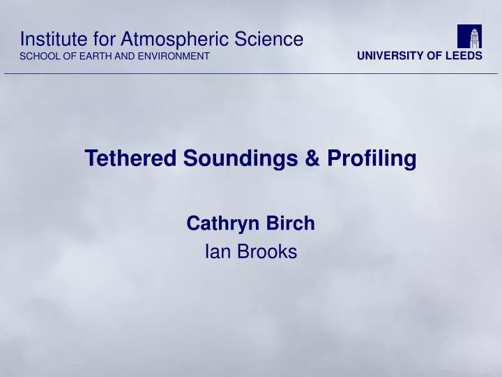 tethered soundings profiling