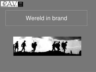 wereld in brand