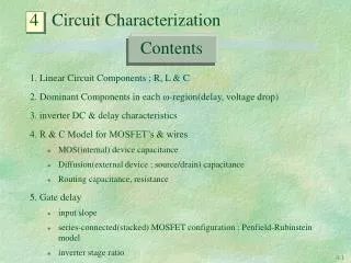 4 Circuit Characterization