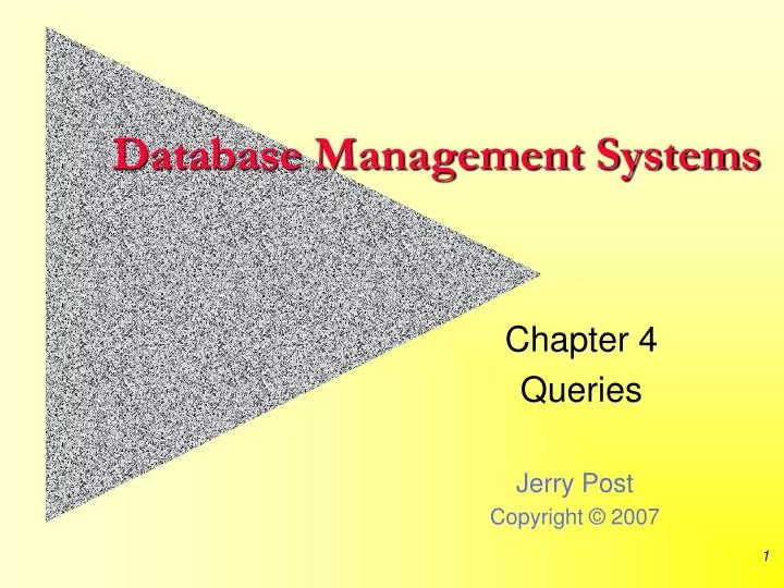 database management systems