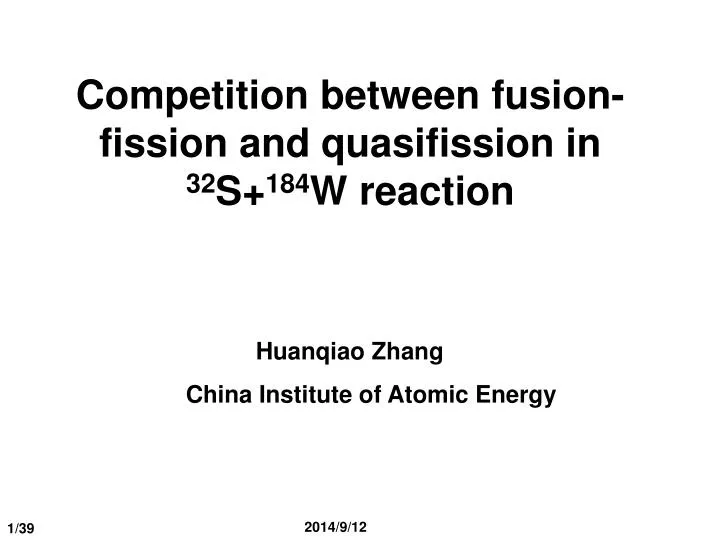 competition between fusion fission and quasifission in 32 s 184 w reaction