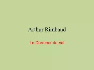 arthur rimbaud