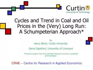 Cycles and Trend in Coal and Oil Prices in the (Very) Long Run: A Schumpeterian Approach*