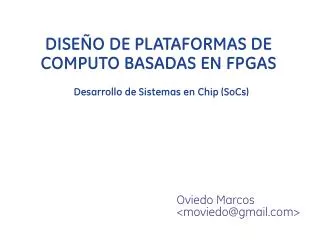 dise o de plataformas de computo basadas en fpgas