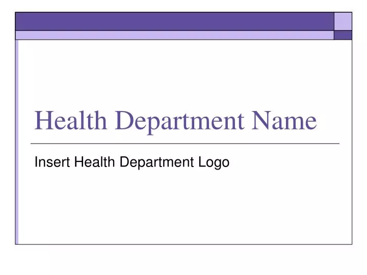 health department name