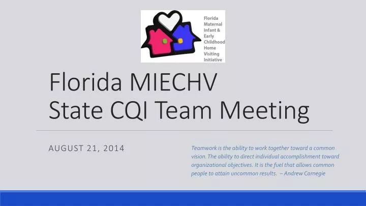 florida miechv state cqi team meeting