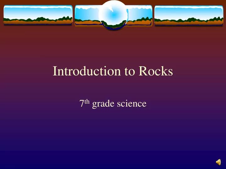 introduction to rocks