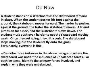 do now
