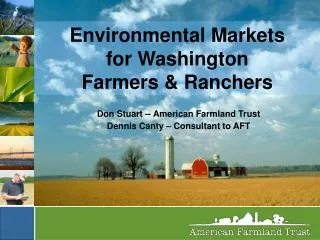 Environmental Markets for Washington Farmers &amp; Ranchers