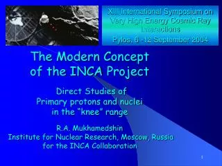 XIII International Symposium on Very High Energy Cosmic Ray Interactions
