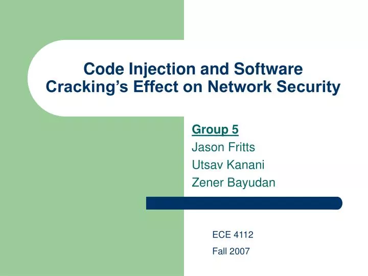 code injection and software cracking s effect on network security