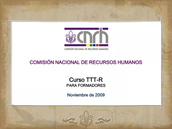 comisi n nacional de recursos humanos